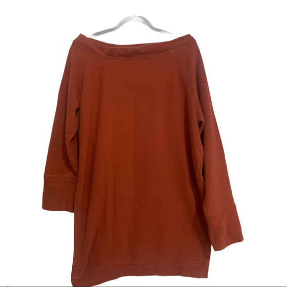 Free People beach tunic sweater side slit sz M - Picture 2 of 5